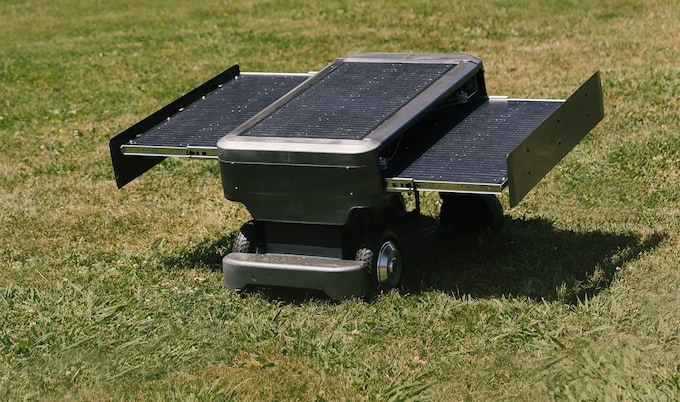 SunScout Pro PV solar powered lawnmower