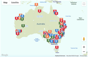 Big Battery Storage Map of Australia